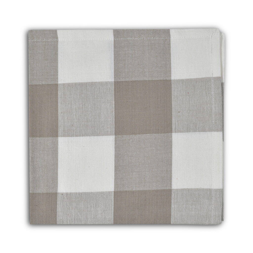 Grey Check Napkin