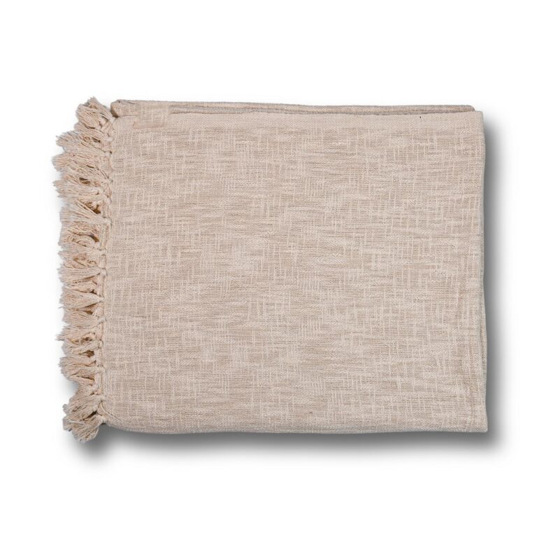 Cream Fringe Bedcover