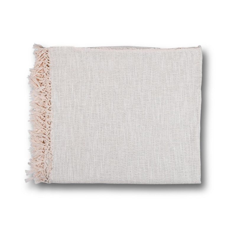 Grey White Bedcover