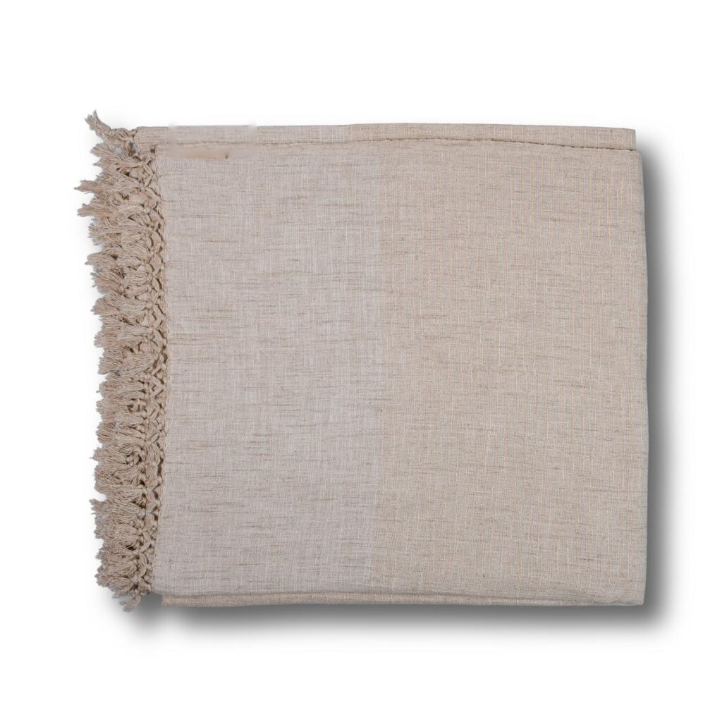 Solid Beige Bedcover