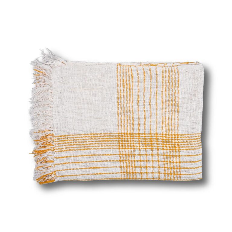 Yellow Check Bedcover